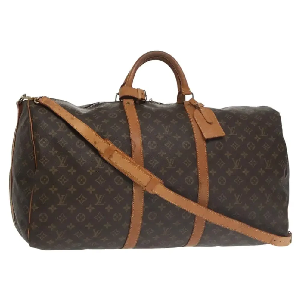 LOUIS VUITTON Monogram Keepall Bandouliere 60 Boston Bag M41412